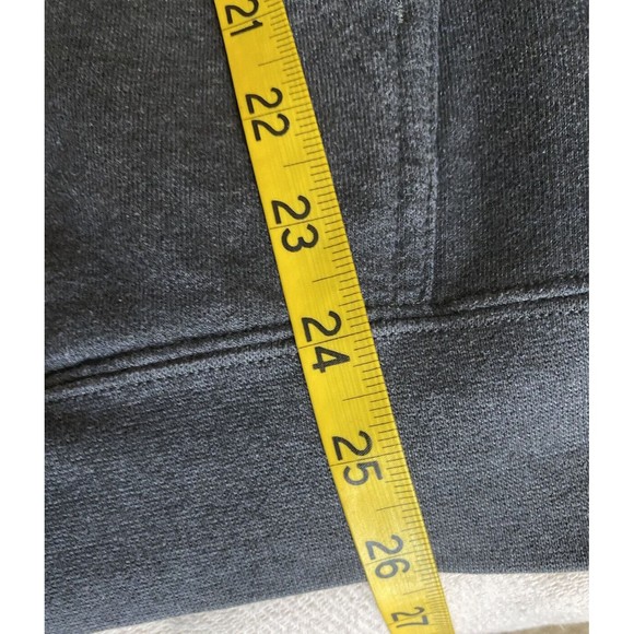 American Flag Baseball Theme Print Gray Pullover Hoodie Size M - Picture 14 of 15